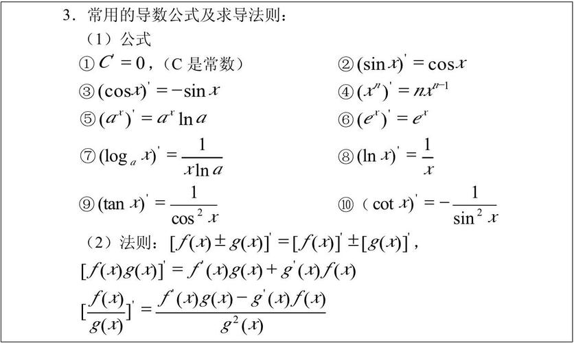 复合函数公式求导方法